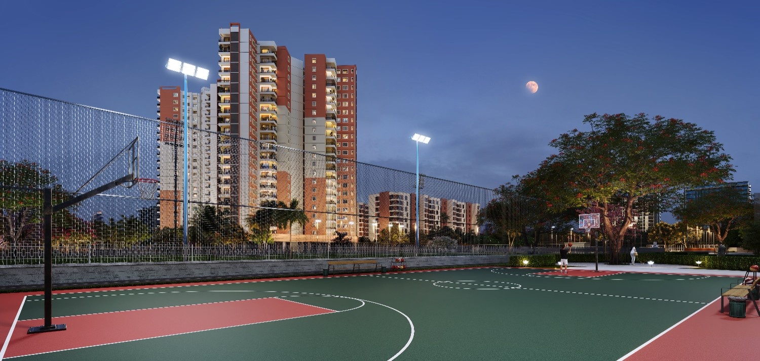 Futsal court and Cricket pitch